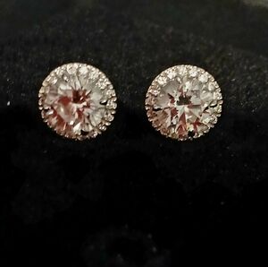 Quince 2 CTTW Lab Diamond Halo Earrings